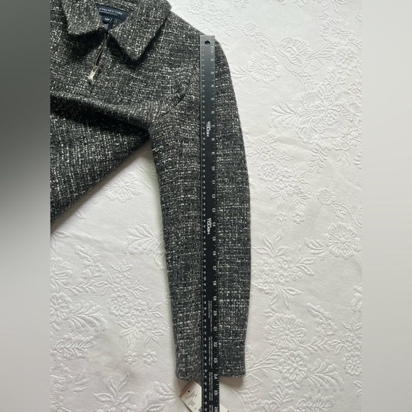 NWT Jones New York Signature Tweed Wool Blend Petite Zip Up Short Jacket 12P - Picture 8 of 14